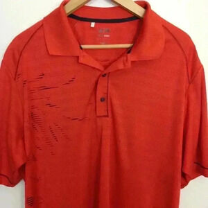 ADIDAS CLIMA COOL SHORT SLEEVE LARGE RED POLO
